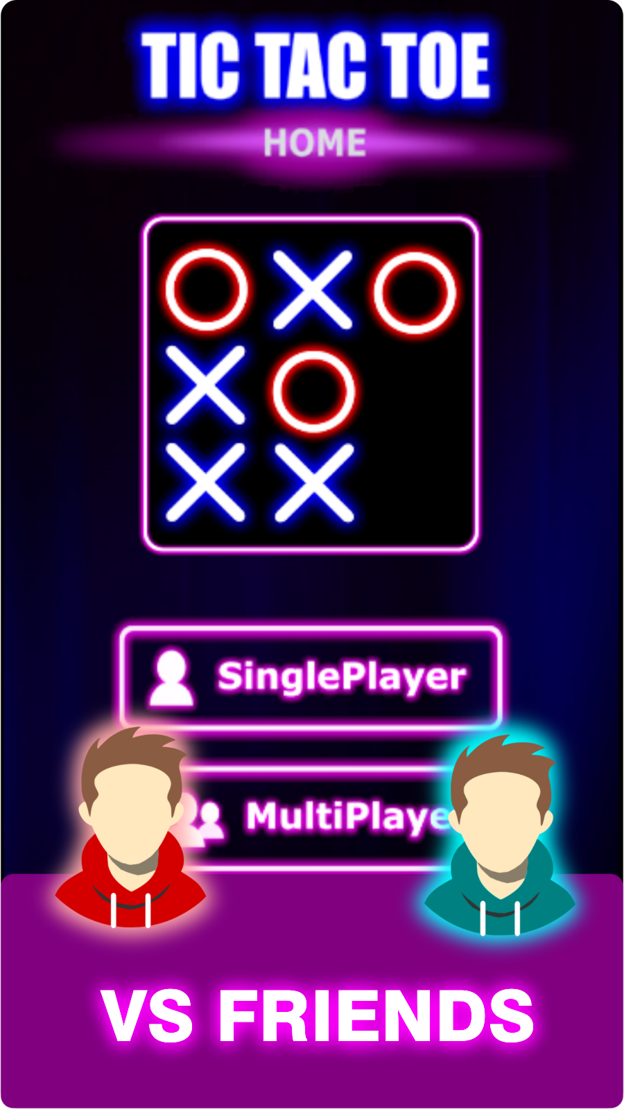 Tic Tac Toe Home : 2 Player XO 스크린샷 3