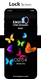 Black Emui Theme for Huawei स्क्रीनशॉट 0