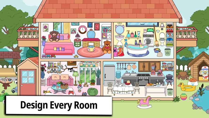 Tizi Home Room Decoration Game Capture d'écran 0