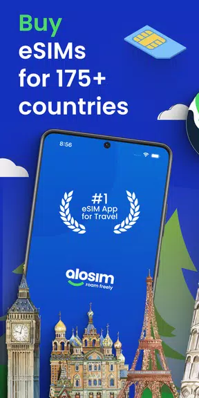 Schermata aloSIM - eSIM Travel Sim Card 0