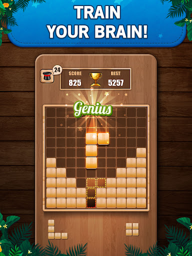 Wooden 100 Block Puzzle Game 螢幕截圖 0