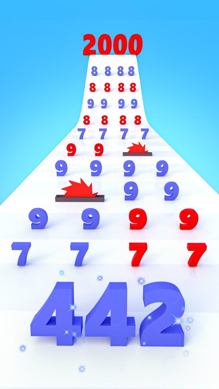 Number Run & Merge Master Game Скриншот 1