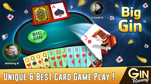 Gin Rummy Offline Card Game Captura de pantalla 2