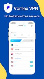 Vortex VPN - Fast VPN Proxy ภาพหน้าจอ 1