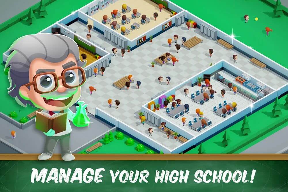 Idle High School Tycoon Mod Tangkapan skrin 3