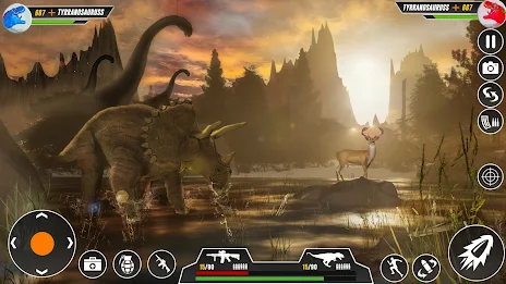 Real Dino Hunting 3D shooting Ekran Görüntüsü 1