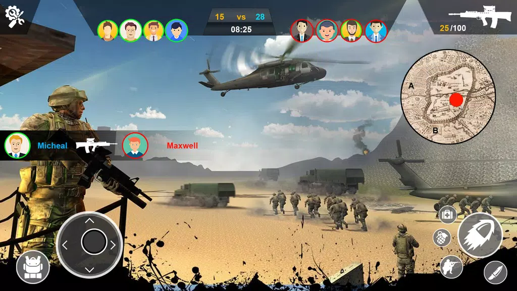Army Transport Helicopter Game Captura de pantalla 1