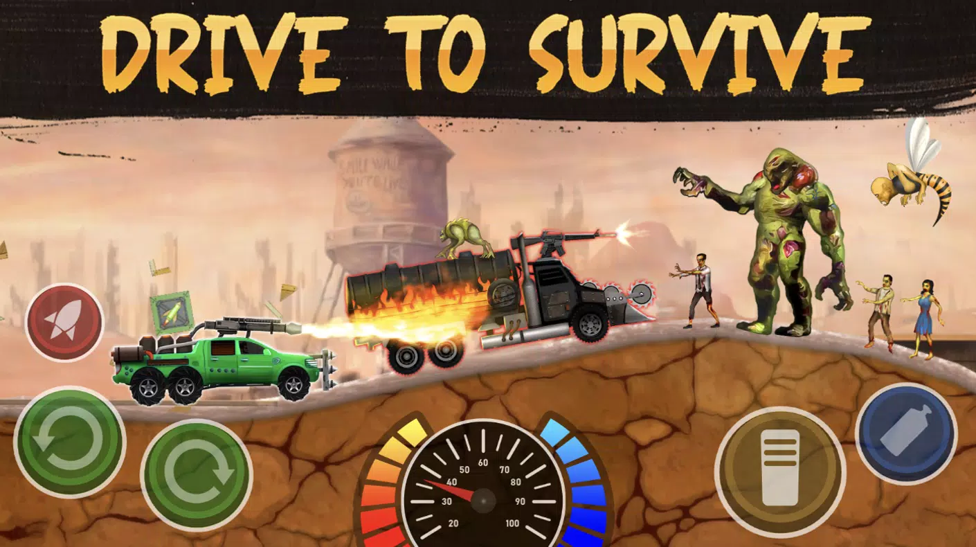 Zombie Crash Racing ภาพหน้าจอ 0