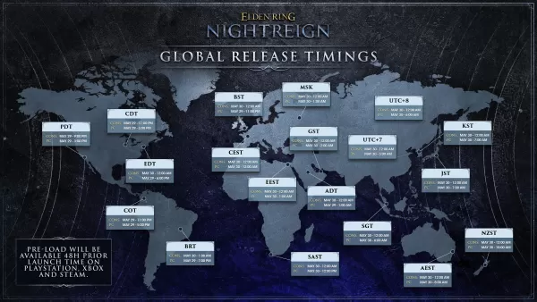 Elden Ring Nightreign global release schedule