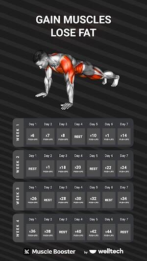 Workout Planner Muscle Booster Screenshot 3