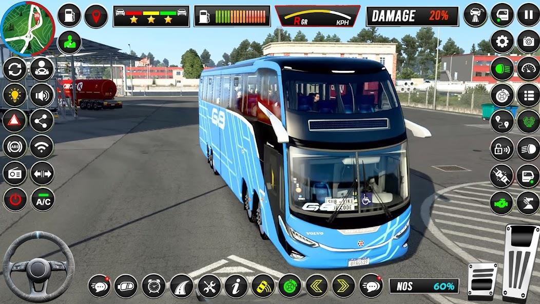 Coach Bus Driving- Bus Game Mod Captura de pantalla 1