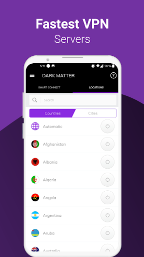 DarkMatter VPN स्क्रीनशॉट 1