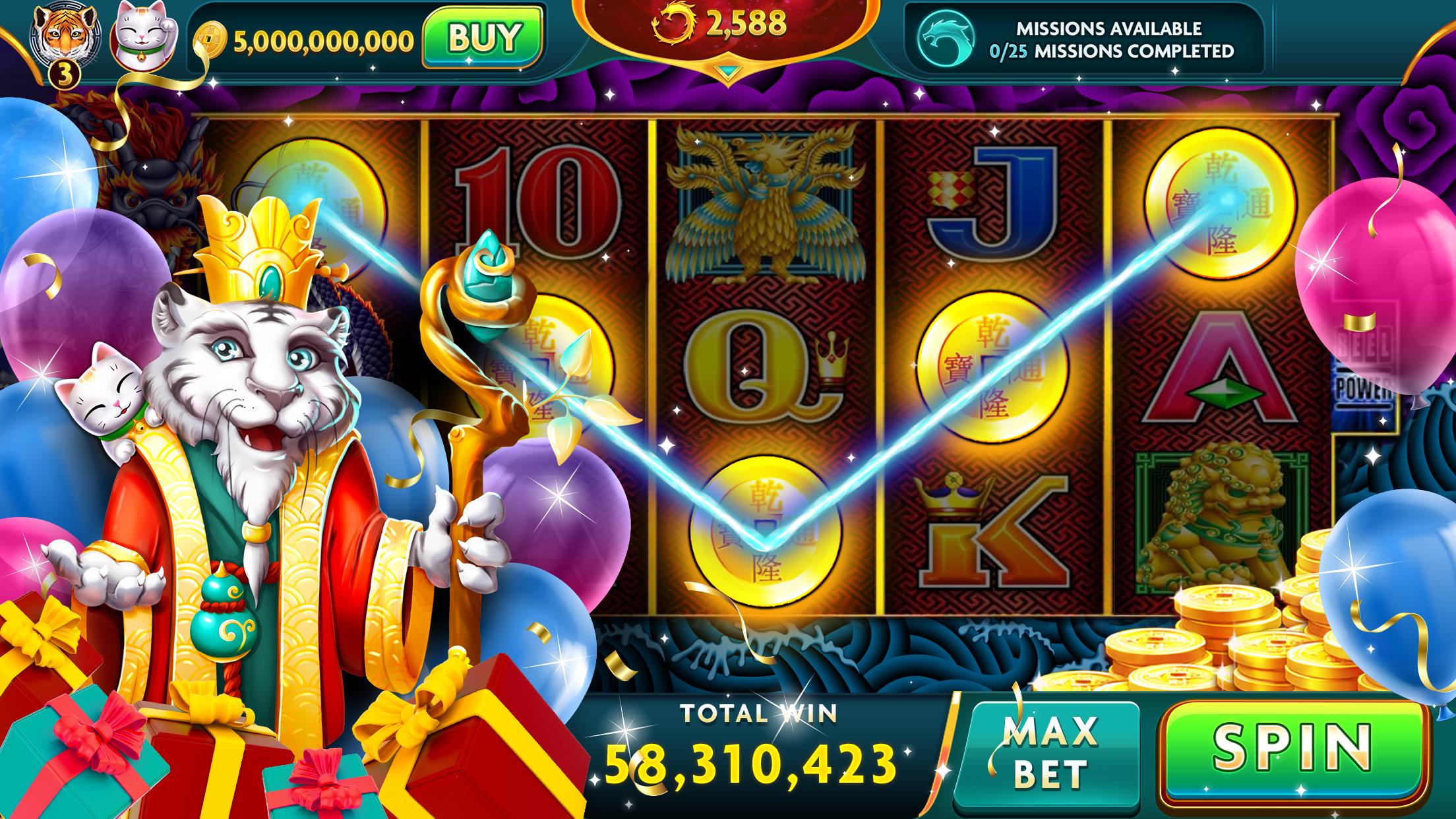 Mighty Fu Casino - Slots Game Ảnh chụp màn hình 2