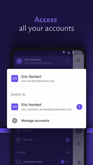 Proton Mail: Encrypted Email स्क्रीनशॉट 2