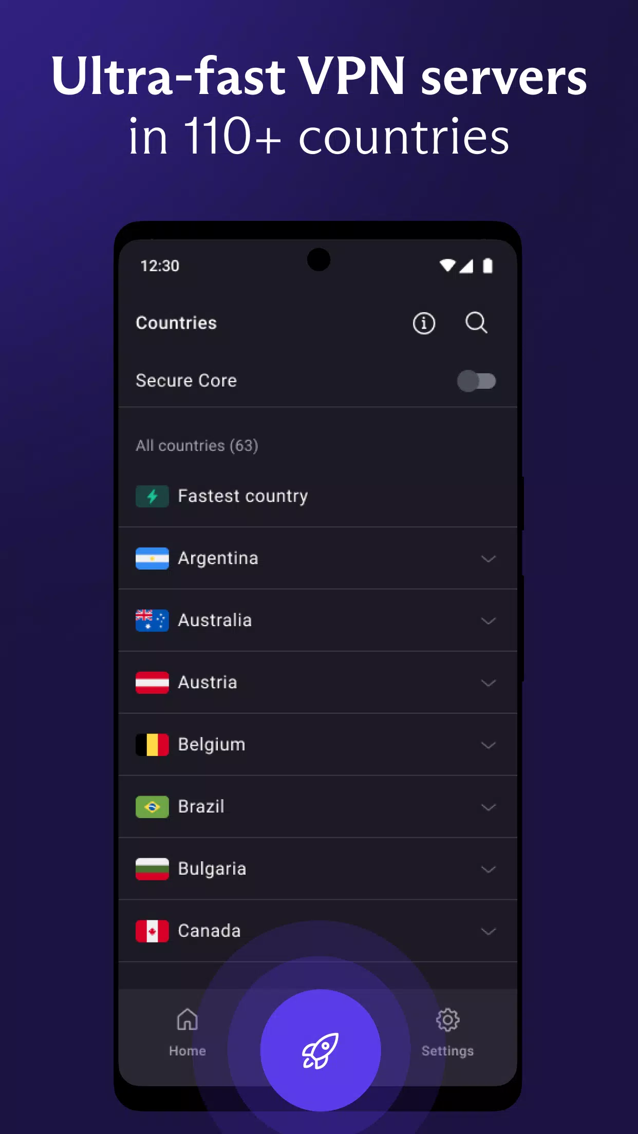 VPN Proton: Fast & Secure VPN Screenshot 2