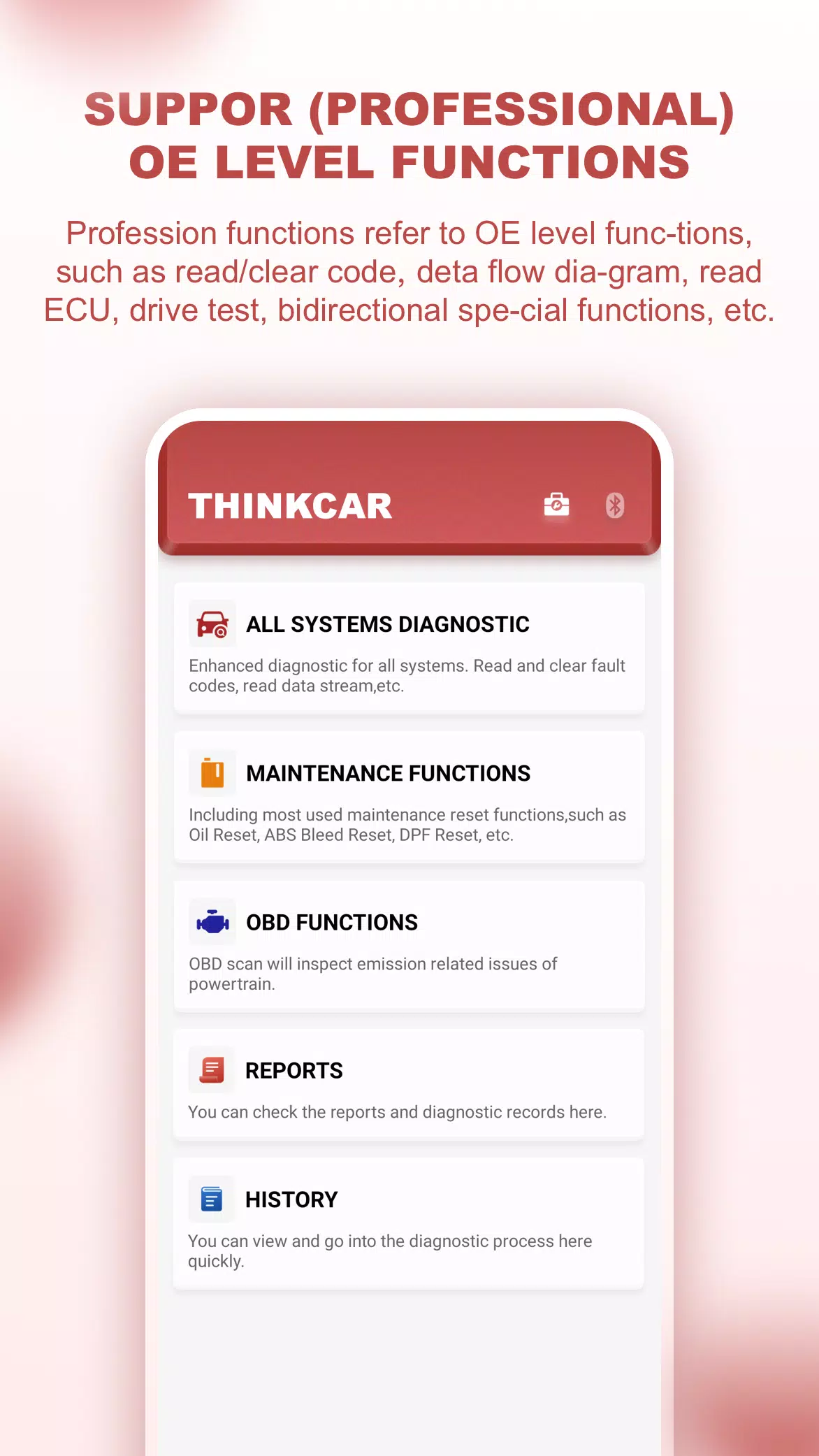 ThinkCar pro स्क्रीनशॉट 0