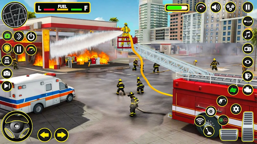 Fire Truck Firefighter Rescue Tangkapan skrin 3