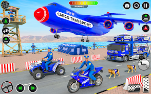 Police Cargo Transport Games 螢幕截圖 1