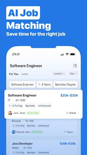 Schermata Bossjob: Chat & Job Search 0