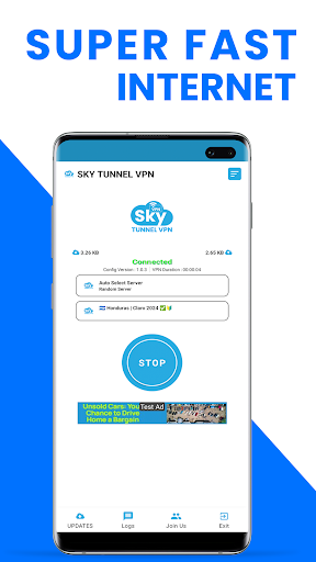 Sky Tunnel VPN Ảnh chụp màn hình 1