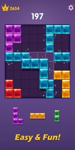 Blocks Puzzle: Gem Blast ဖန်သားပြင်ဓာတ်ပုံ 2