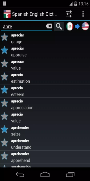 Offline Spanish English Dictionary スクリーンショット 0