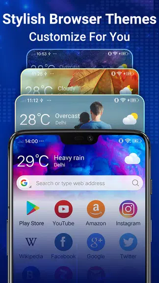 Navegador web: privacidad, luz Captura de pantalla 2