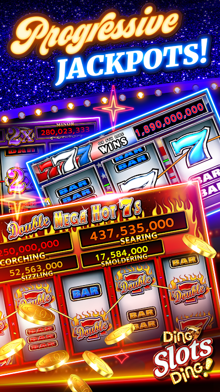 Ding Slots Ding - Classic Casino Slot Machine Game 스크린샷 0