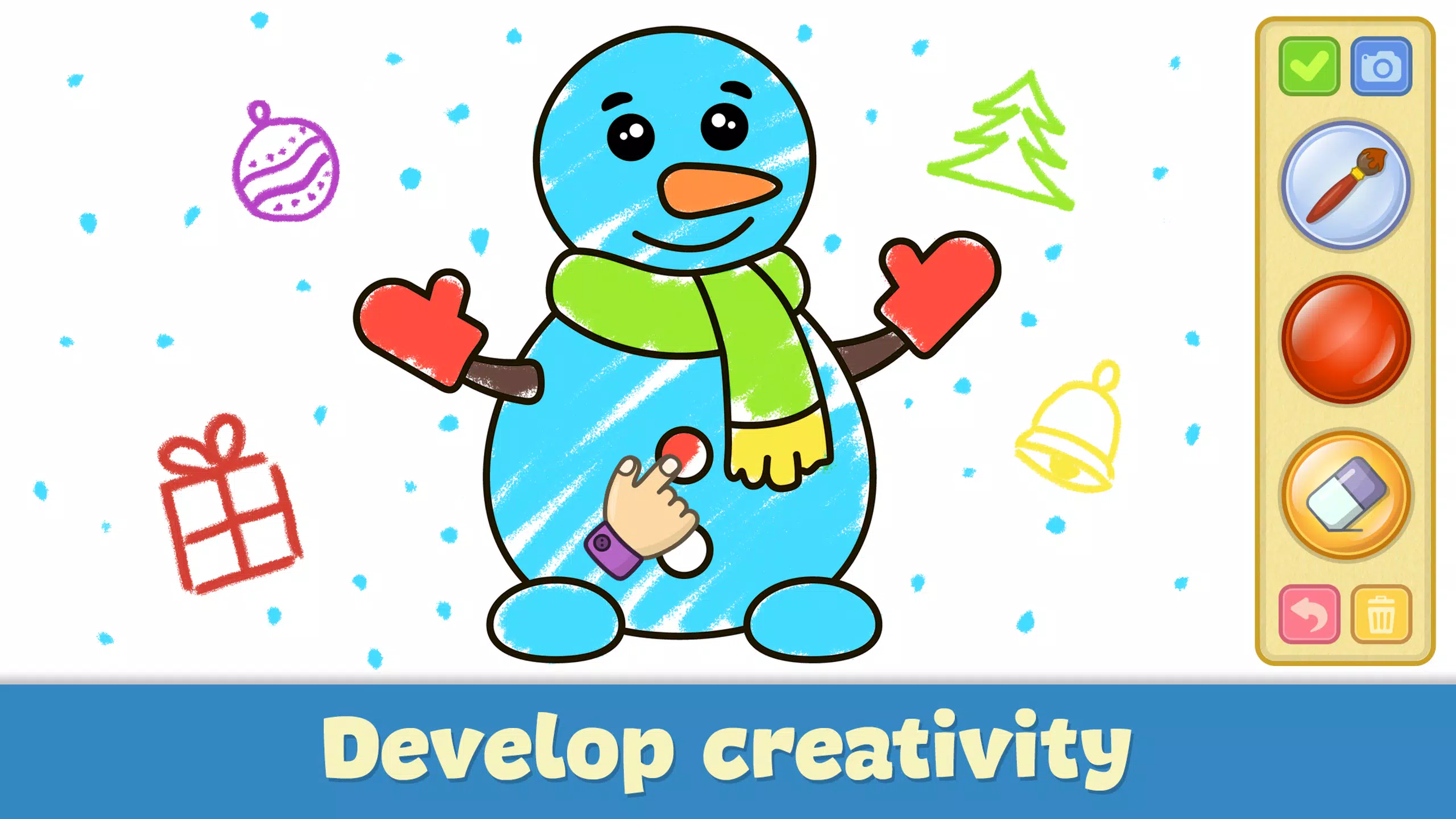 Kids Coloring & Drawing Games Ảnh chụp màn hình 2