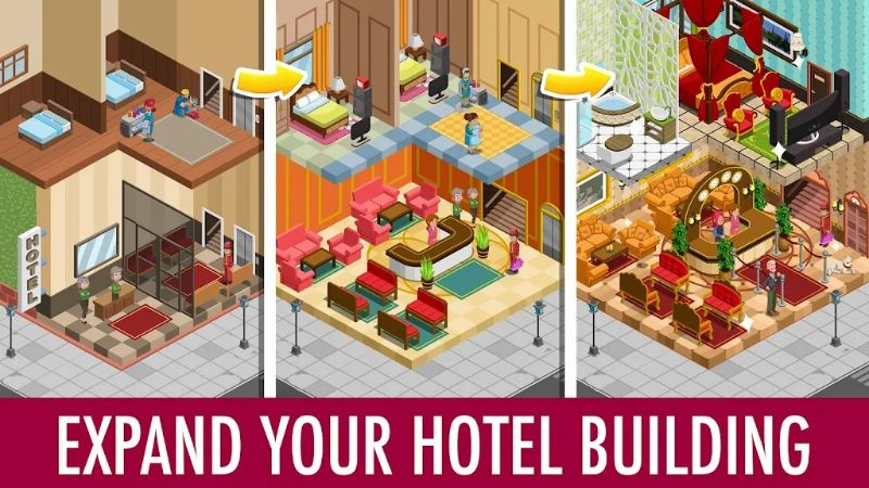 Hotel Tycoon Empire: Idle game スクリーンショット 3