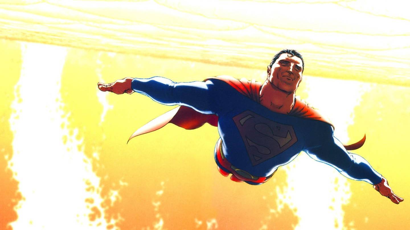 Superman at the sun