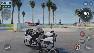 US Police Bike Rider Simulator Capture d'écran 2