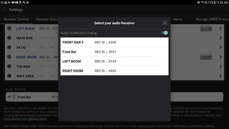 Schermata DIRECTV FOR BUSINESS Remote 2