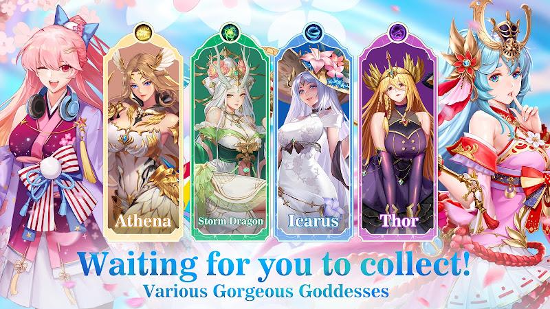 Idle Angels: Goddess' Warfare 스크린샷 1