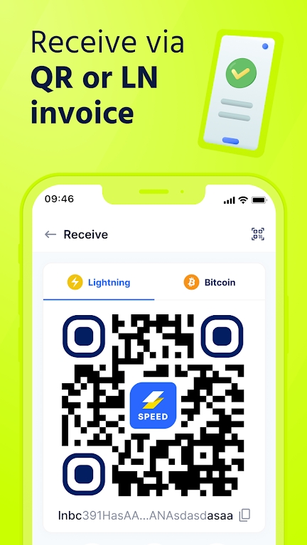 Speed Bitcoin Lightning Wallet Zrzut ekranu 3