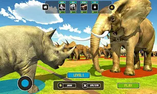 Wild Animals Kingdom Battle ဖန်သားပြင်ဓာတ်ပုံ 2