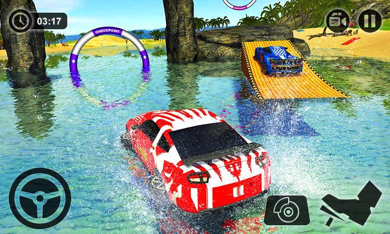 Floating Water Surfer Car Driv Скриншот 2