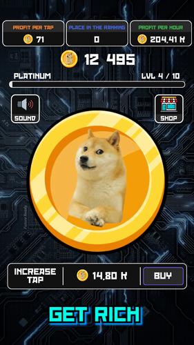 Crypto Clicker Doge Coin Idle Zrzut ekranu 3
