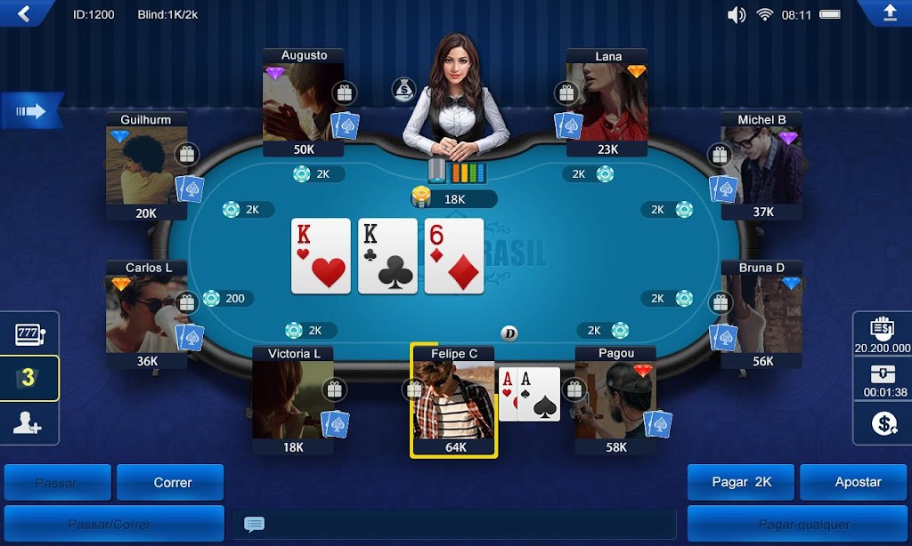 Poker Brasil HD Tangkapan skrin 1