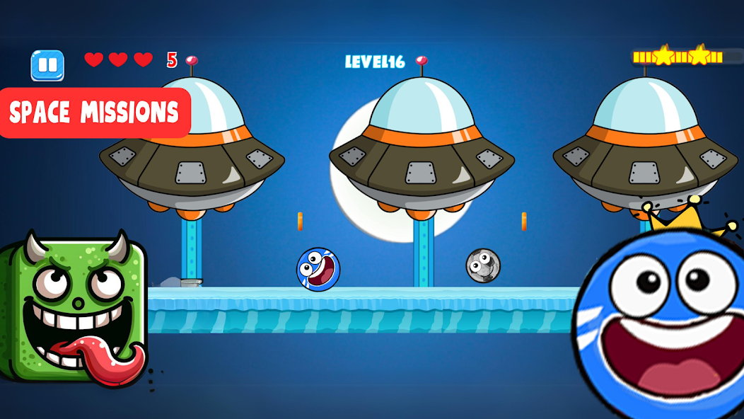 Ball V - Red Bounce Ball 5 Mod ဖန်သားပြင်ဓာတ်ပုံ 1