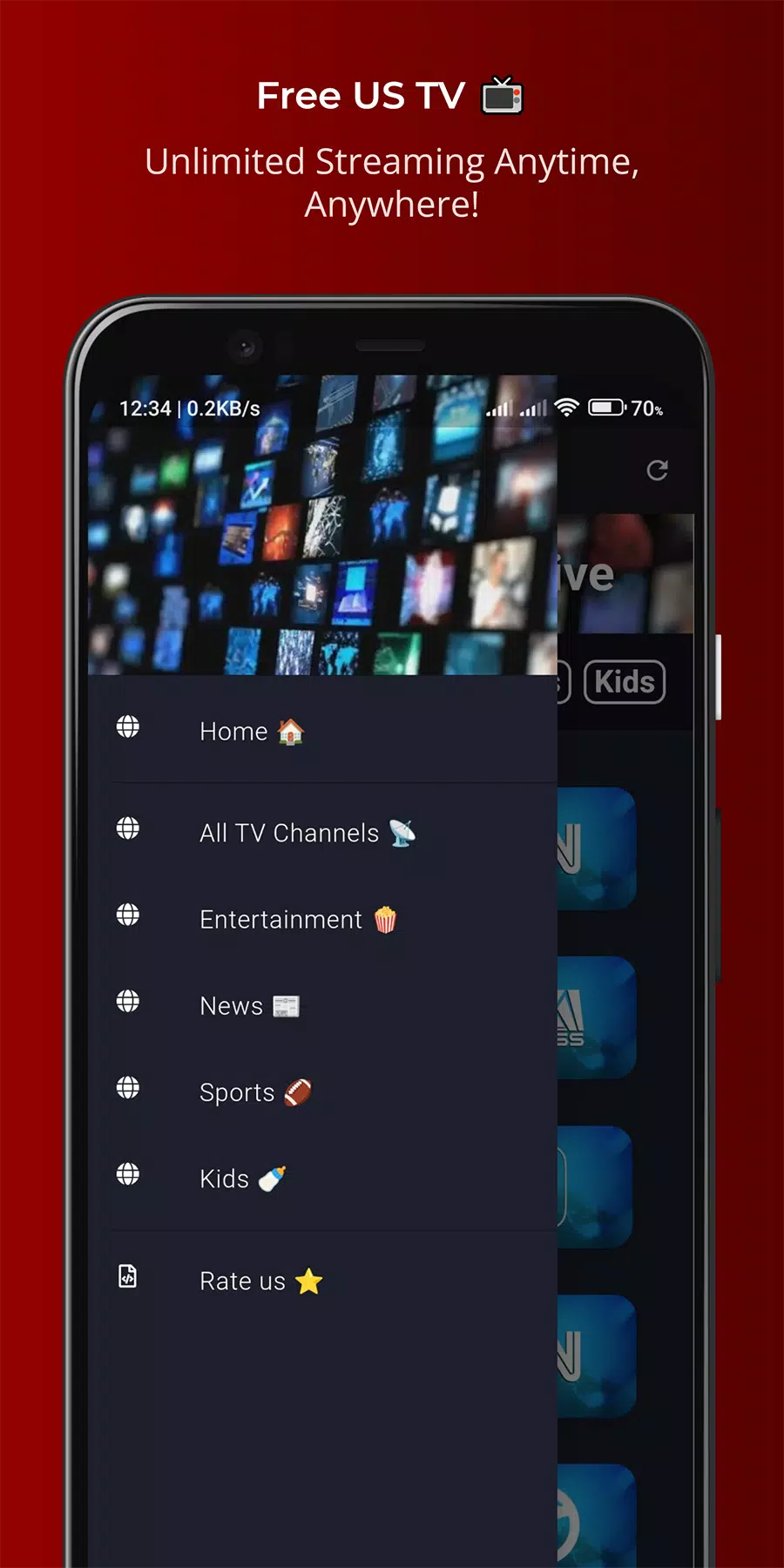 TheTVApp USA Live 螢幕截圖 2