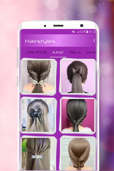 Hairstyles Step by Step Videos Tangkapan skrin 2