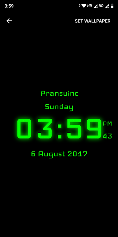 Digital Clock ภาพหน้าจอ 1