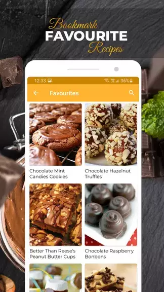 Recetas de chocolate Captura de pantalla 2