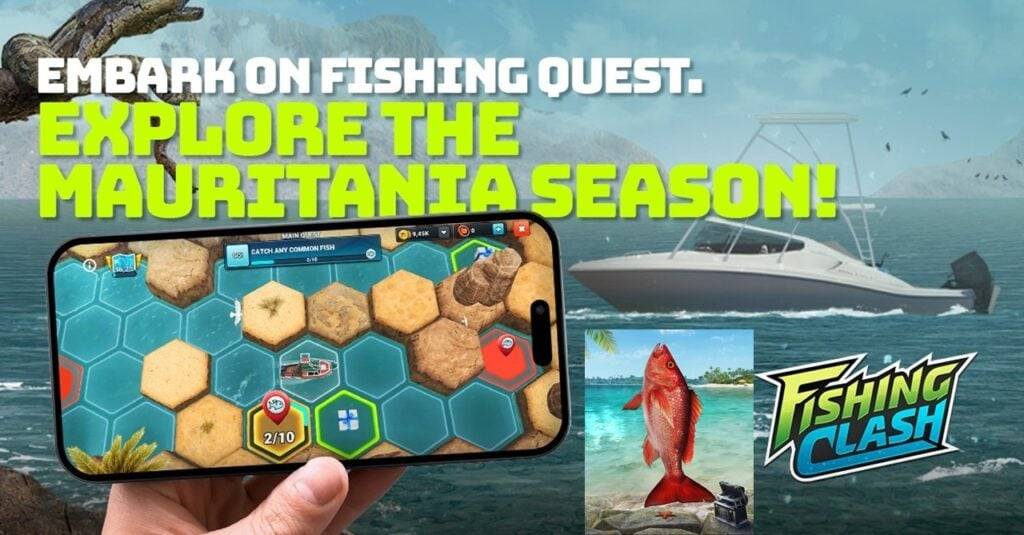 Fishing Clash, Moritanya'da kurulan yeni görevler ve balıkçılıkla mevsimler sunuyor