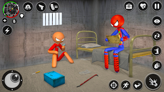 Spider Stick Hero Prison Break Скриншот 0