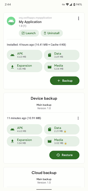 Swift Backup Captura de pantalla 0