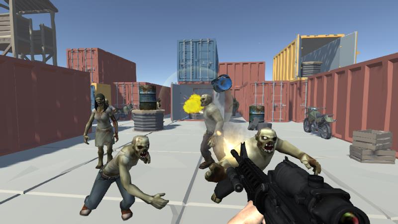 Zombie Shooting 3D Offline Captura de tela 2