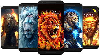 Lion Wallpaper HD Tangkapan skrin 0