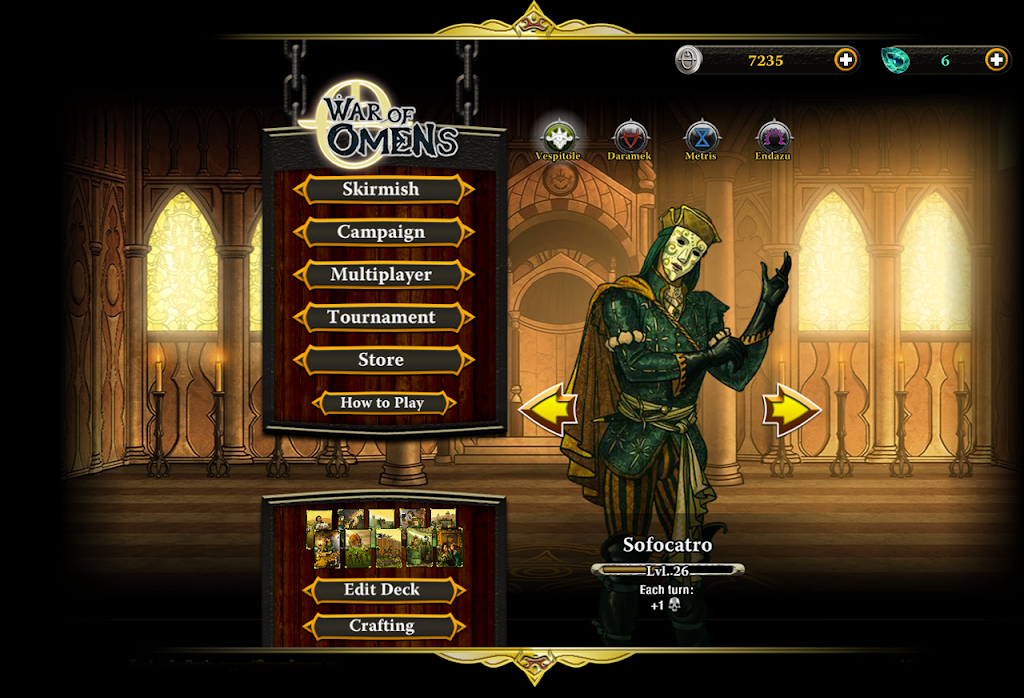 War of Omens Deck Builder Collectible Card Game Schermafbeelding 1